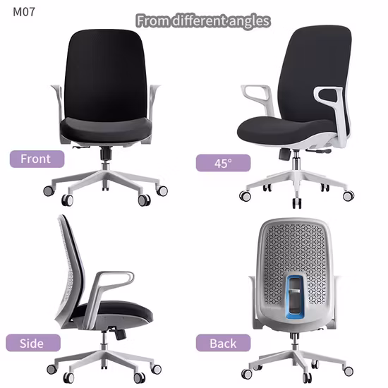 Образец настройки MID Back Executive Современные эргономичные офисные стулья Mesh Task Офисный персонал ПК Поворотный игровой Регулируемый подлокотник Офисный стул Мебель