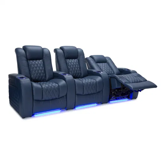 Изготовленное на заказ роскошное кресло для домашнего кинотеатра с креслом с электроприводом для дивана в гостиной