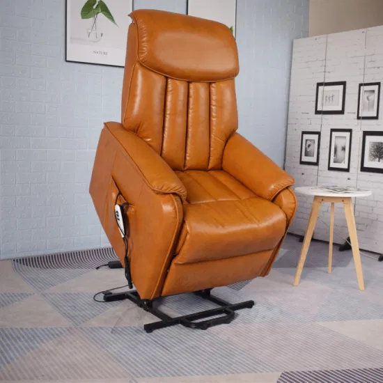 Jky Furniture Хорошее кожаное одноместное кресло с электрическим подъемником и функцией массажа для гостиной
