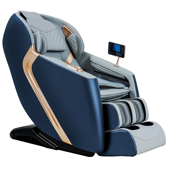 2023 Высокое качество и долговечность с использованием искусственной кожи, кресло для домашнего массажа всего тела с нулевой гравитацией 4D