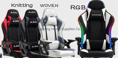 Игровое кресло со светодиодной подсветкой RGB Новое эргономичное кресло Silla Gamer с креслом-реклайнером